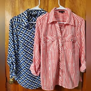 AGB & NOTATIONS Button Down Shirts Bundle, Size Small